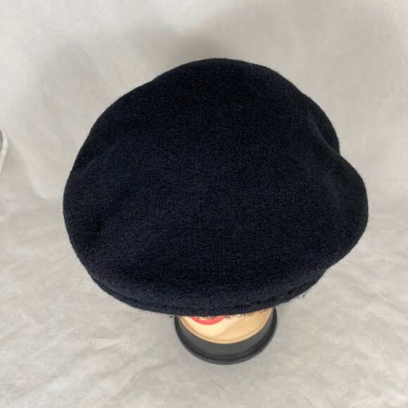 Scala Black Wool Flat Cap - Picture 6 of 9